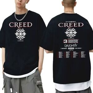 New Popular Creed Tour Summer Of ’99 Tour Shirt 2 Sided